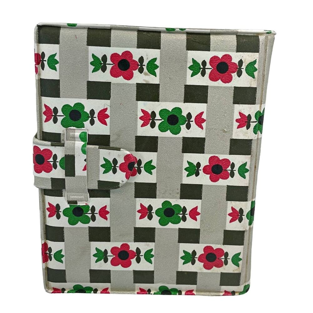 Vintage Spielanleitungen Romme' Canasta Playing Cards Set in Floral Case MCM